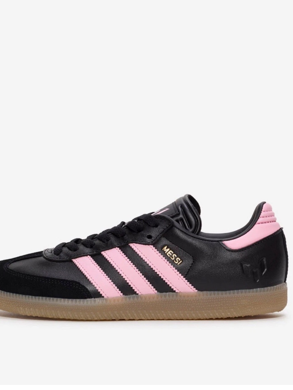 New Adidas Messi Samba Men’s Black Sneaker Athletic Shoe Footwear Soccer - Picture 6 of 9